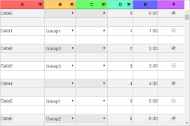 customizable table component