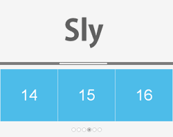 sly jquery plugin for one directional