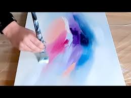 Abstract Acrylic Painting Demo