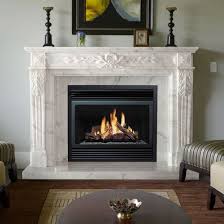 White Marble Mantel Electric Fireplace