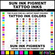Sun Ink Pigment Paint Colors