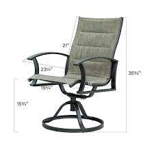 Outdoor Patio Dining Swivel Chairs