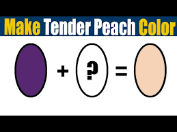 Color Mixing To Make Tender Peach