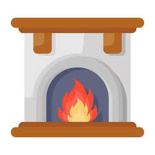Icon Of Fireplace In Flat Style 6748025