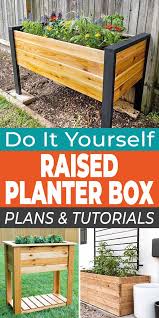 Diy Raised Planter Box Plans