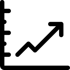 Graph Rising Icon For Free