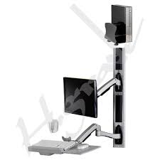 Wall Mount Computer Workstation System