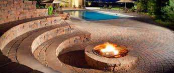 Pool Fire Features Fire Places