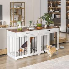Large Furniture Style Dog House Kennel