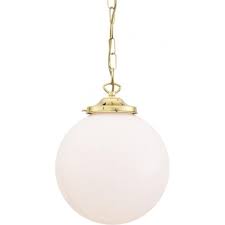 Opal Glass Globe Ceiling Pendant Light