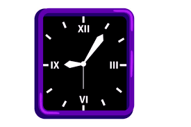 9 Wall Clock Vector With Square Shape