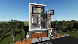 Duplex House Plan And Elevation By