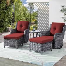 Wicker Patio Conversation Set