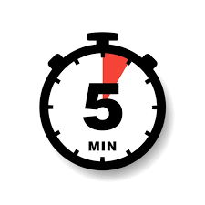 Five Minutes On Og Clock Flat Style