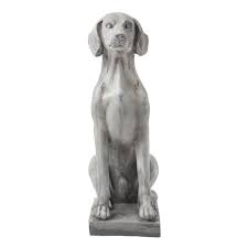 28 25 In H Mgo Sitting Labrador Retriever Dog Garden Statue