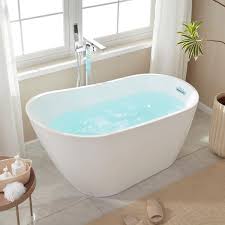 Vanity Art Freestanding Acrylic Soaking Bathtub Va6522 55 X 28
