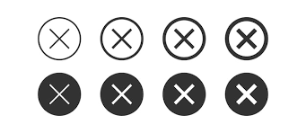 X Icon Cancel Signs Close Symbol Wrong