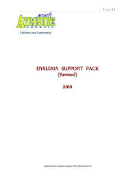 South Ayrshire Dyslexia Strategy