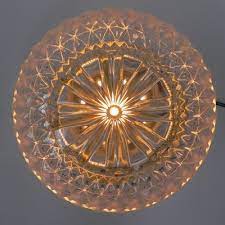 Vintage Ceiling Lamp With Glass Shade