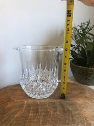 Cut Crystal Large Glass Ice Bucket