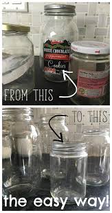 Glass Jars Cleaning S Remove Labels