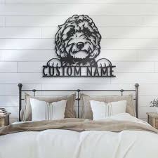 Custom Golden Doodle Metal Wall Art