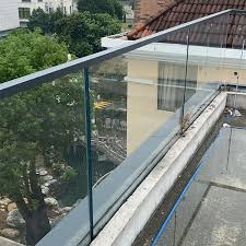 Hdsafe Black Frameless Glass Railing