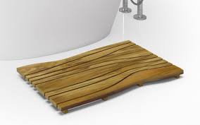 Waterproof Teak Bath Shower Floor Mat