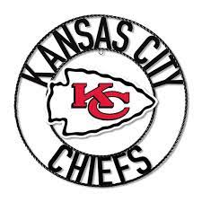 Kansas City Chiefs 24 Wrought Iron Wall Art