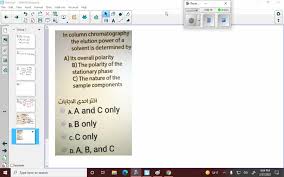 Solved In Column Chromatography The