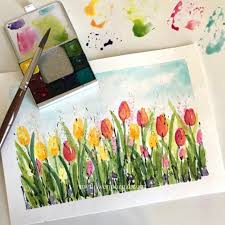 Easy Watercolor Tulip Tutorial My