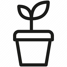 Ceramic Garden Plant Pot Icon