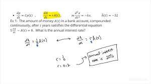 Diffeial Equation And Its Variables