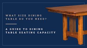Amish Table Size Guide What Size