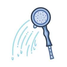 Silver Chrome Shower Head With Cold