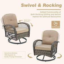 Swivel Patio Rocking Chairs