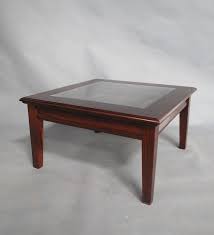Solid Mahogany Wood Square Coffee Table