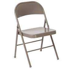 Gray Metal Outdoor Safe Folding Chair