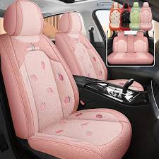 5 Seats Cute Plush Car Seat Cover Pad