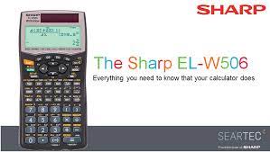 New Sharp El W506 Manual Maths At Sharp