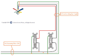 Wiring A Ceiling Fan With Two Switches