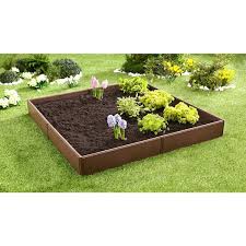 3 8 Ft Brown Resin Raised Garden Bed