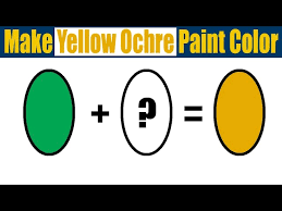 Color Yellow Ochre Acrylic Paint