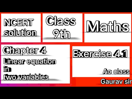 Class 9 Maths Chapter 4 Exercise 4