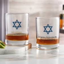 Icon Personalized Hanukkah Whiskey Glass