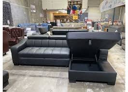 3 Seater Genuine Leather Sofabed With