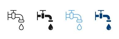 Line Icon Set Bathroom Symbol