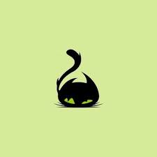 Black Cat Logo Vector Art Icons And