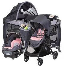 Baby Girl Deluxe Combo Stroller With