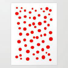 Kusama Inspired Red Dot Minimal Design